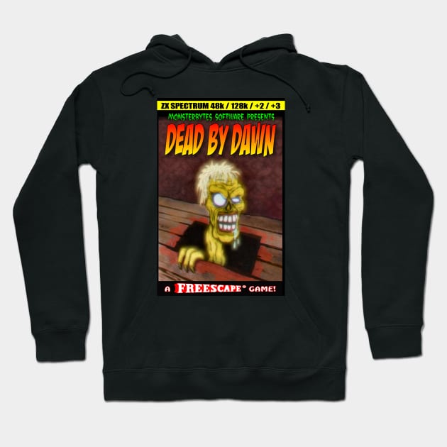 Dead by Dawn ZX Spectrum Game Inlay Art (official) Hoodie by MalcolmKirk